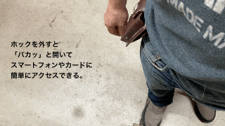 ベルト装着型スマートウォレット ATTACH:02(フラットタイプ)