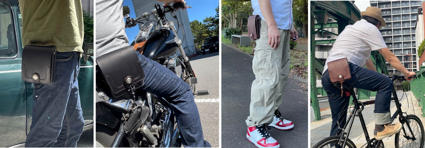 スルッと付ける腰バッグ「ベルトフックバッグ」