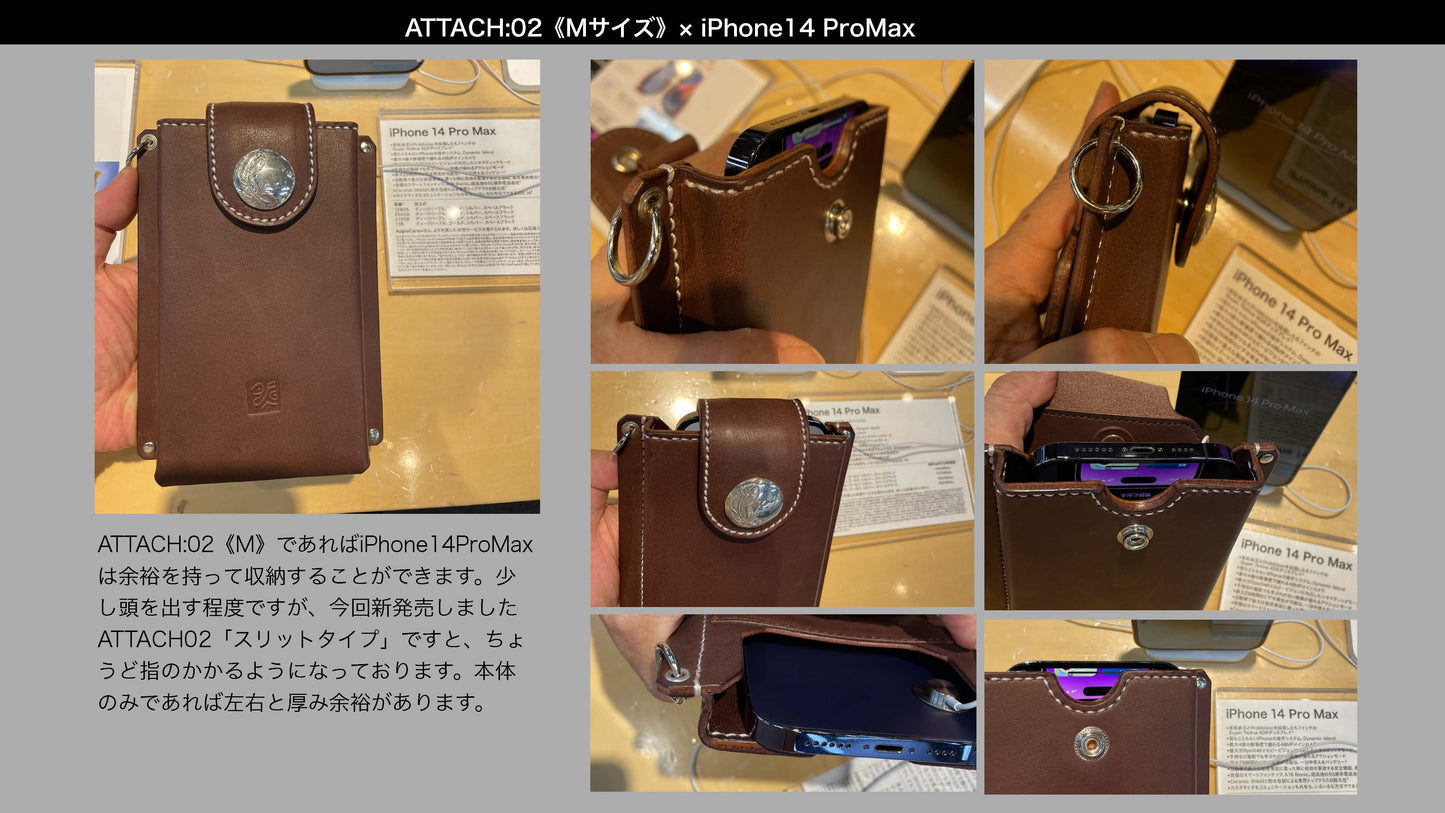 ベルト装着型スマートウォレット ATTACH:02(フラットタイプ)
